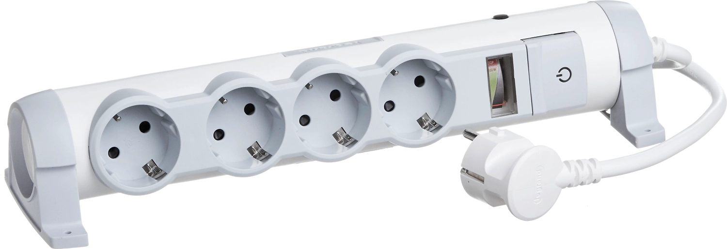 Удлинитель Legrand Комфорт 4 гнезда 3680 Вт с заземлением 3 м