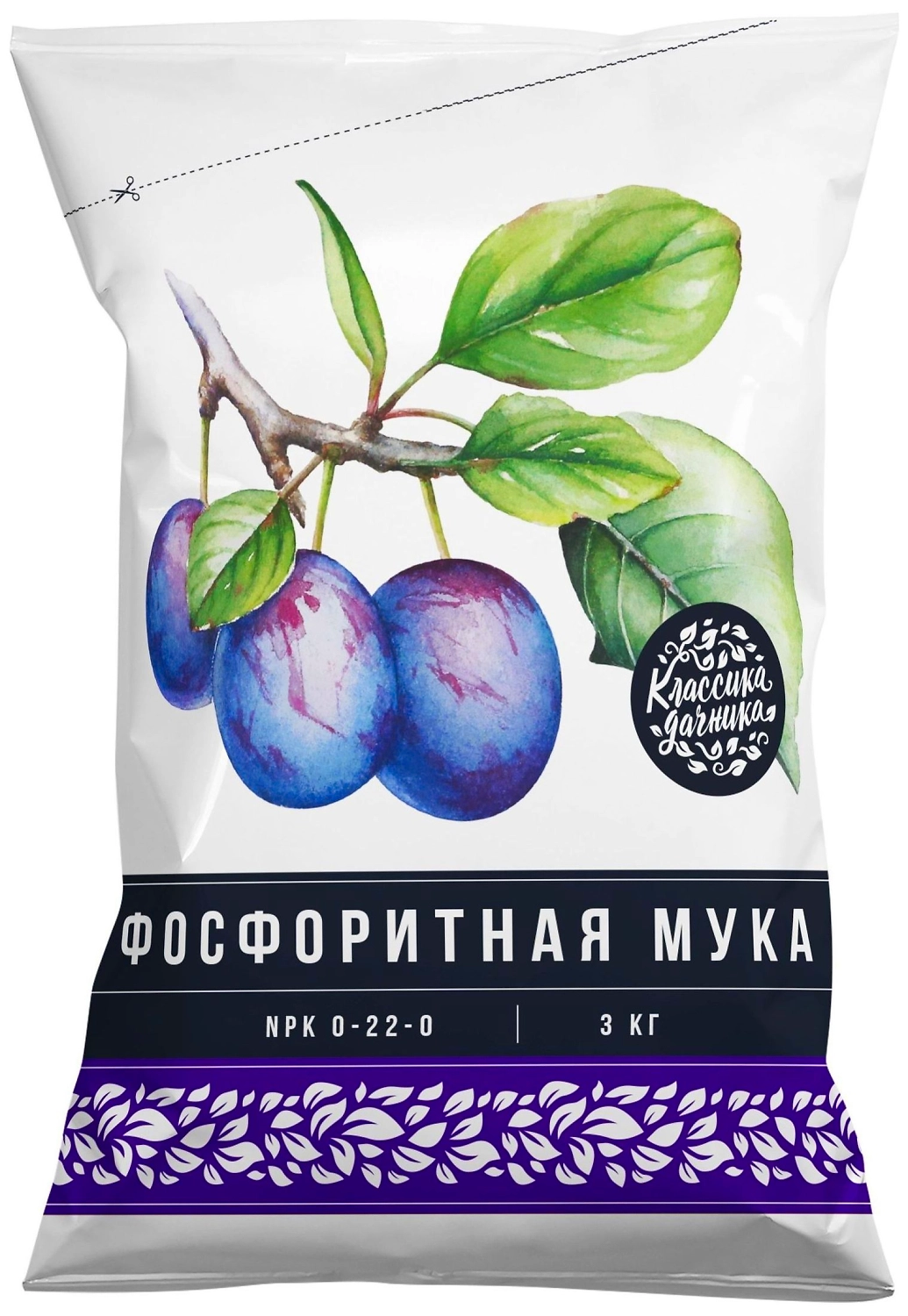 Удобрение минеральное Нов-агро Фосфоритная мука универсальное 3 кг