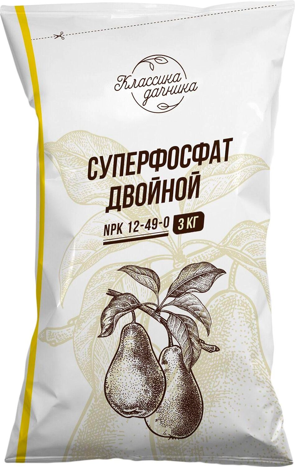 Удобрение Классика дачника Суперфосфат двойной 3 кг