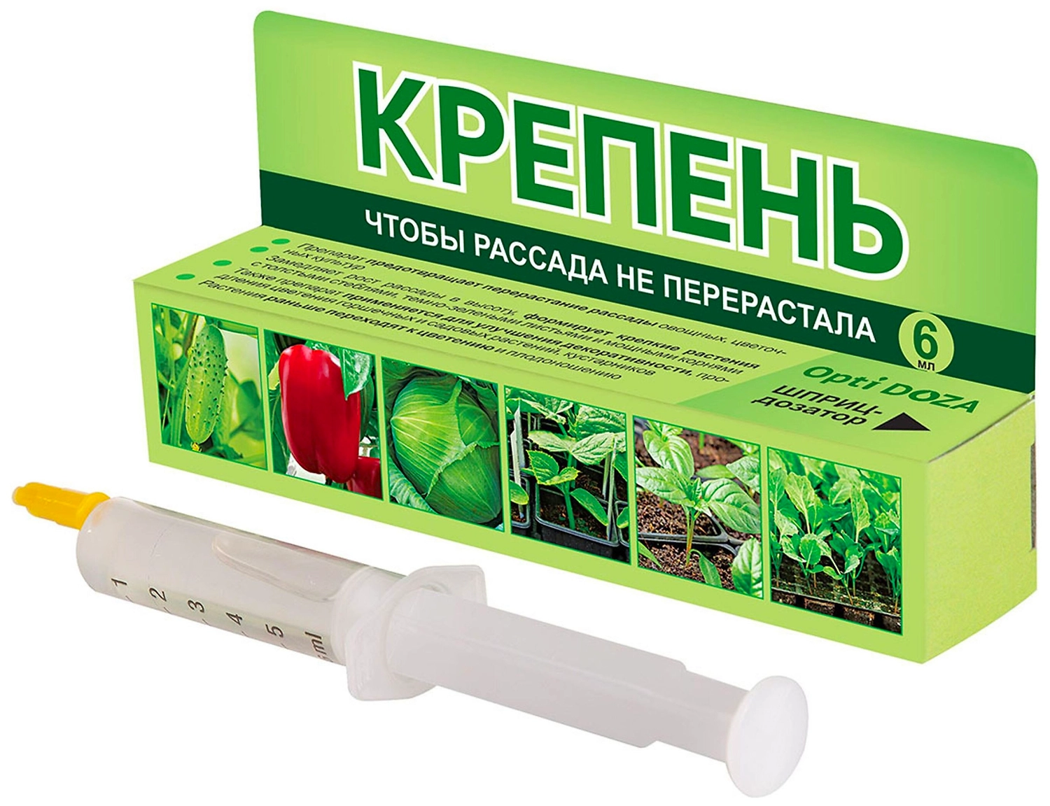 Стимулятор роста Opti Doza Крепень для рассады 6 мл