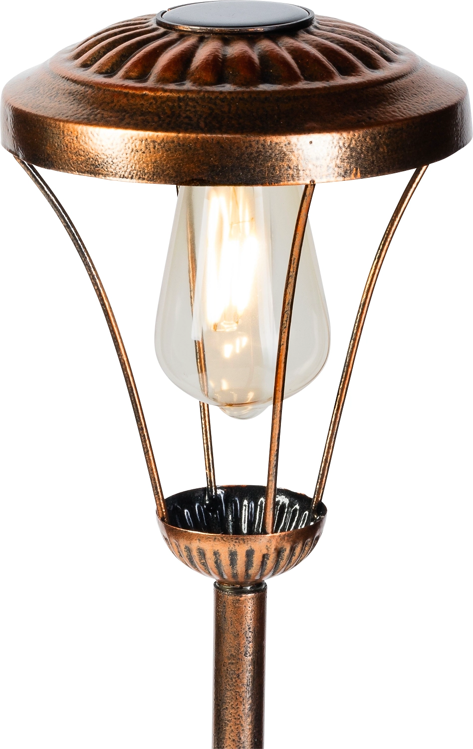 Уличный ландшафтный светильник на солнечных батареях 206161 IP44 медный