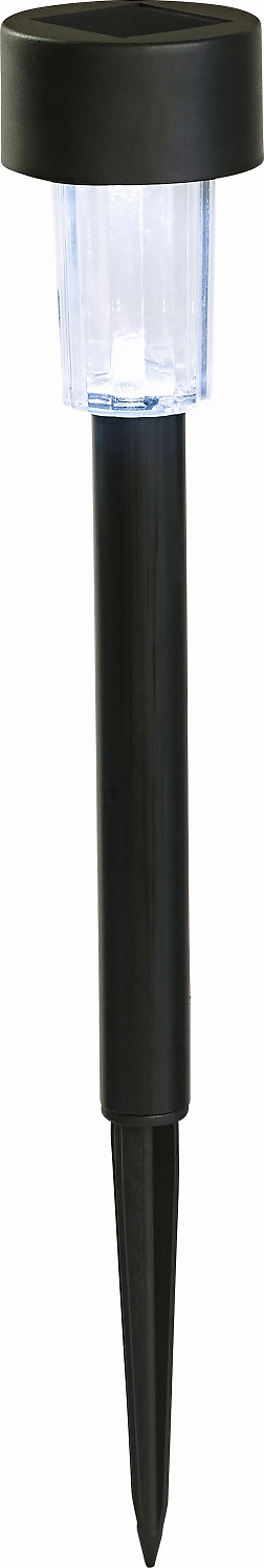 Садовый светильник 106249 на солнечной батарее 28 см черный