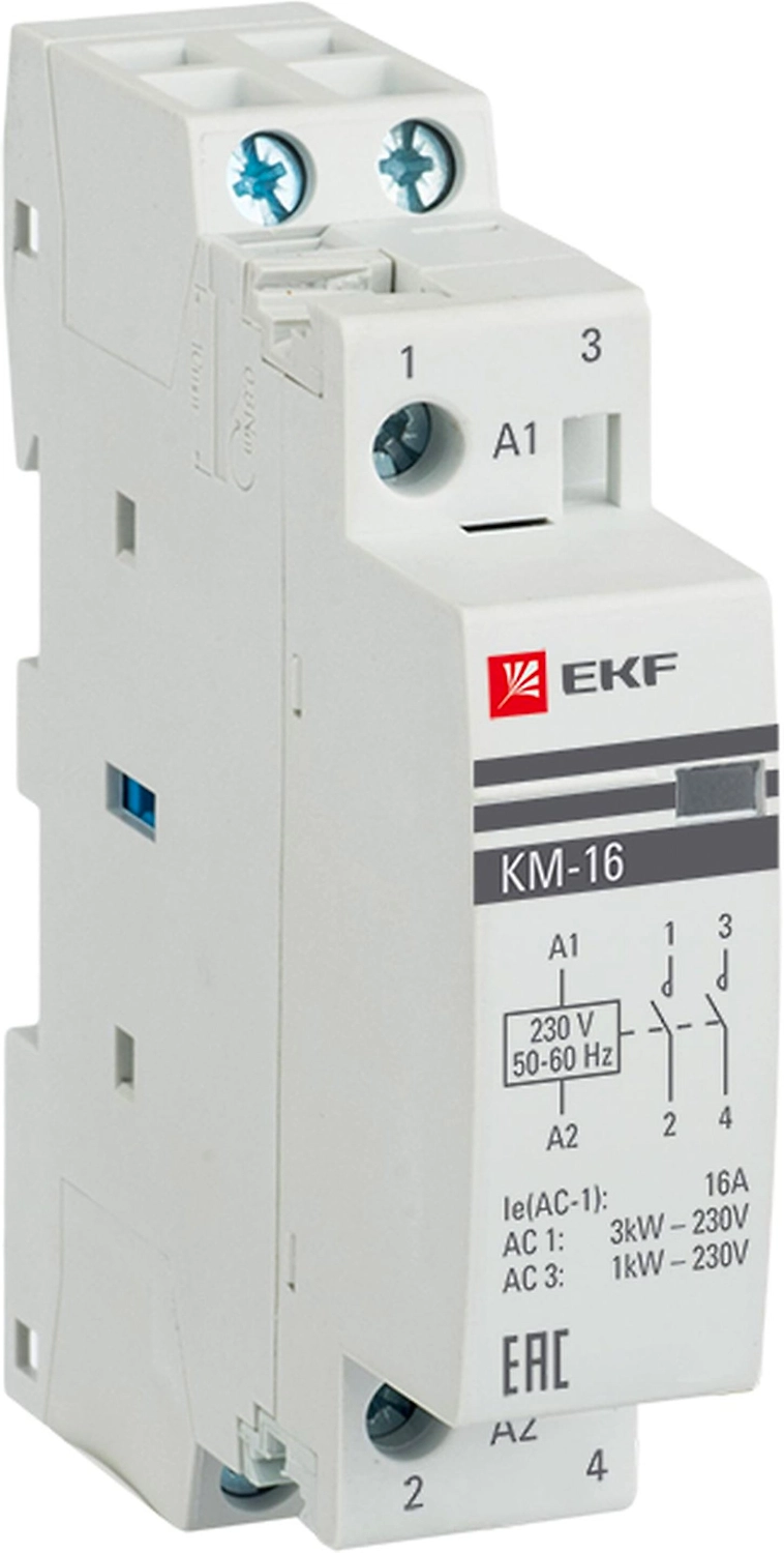 Контактор модульный EKF PROxima КМ 16А NО+NC (1 мод.)