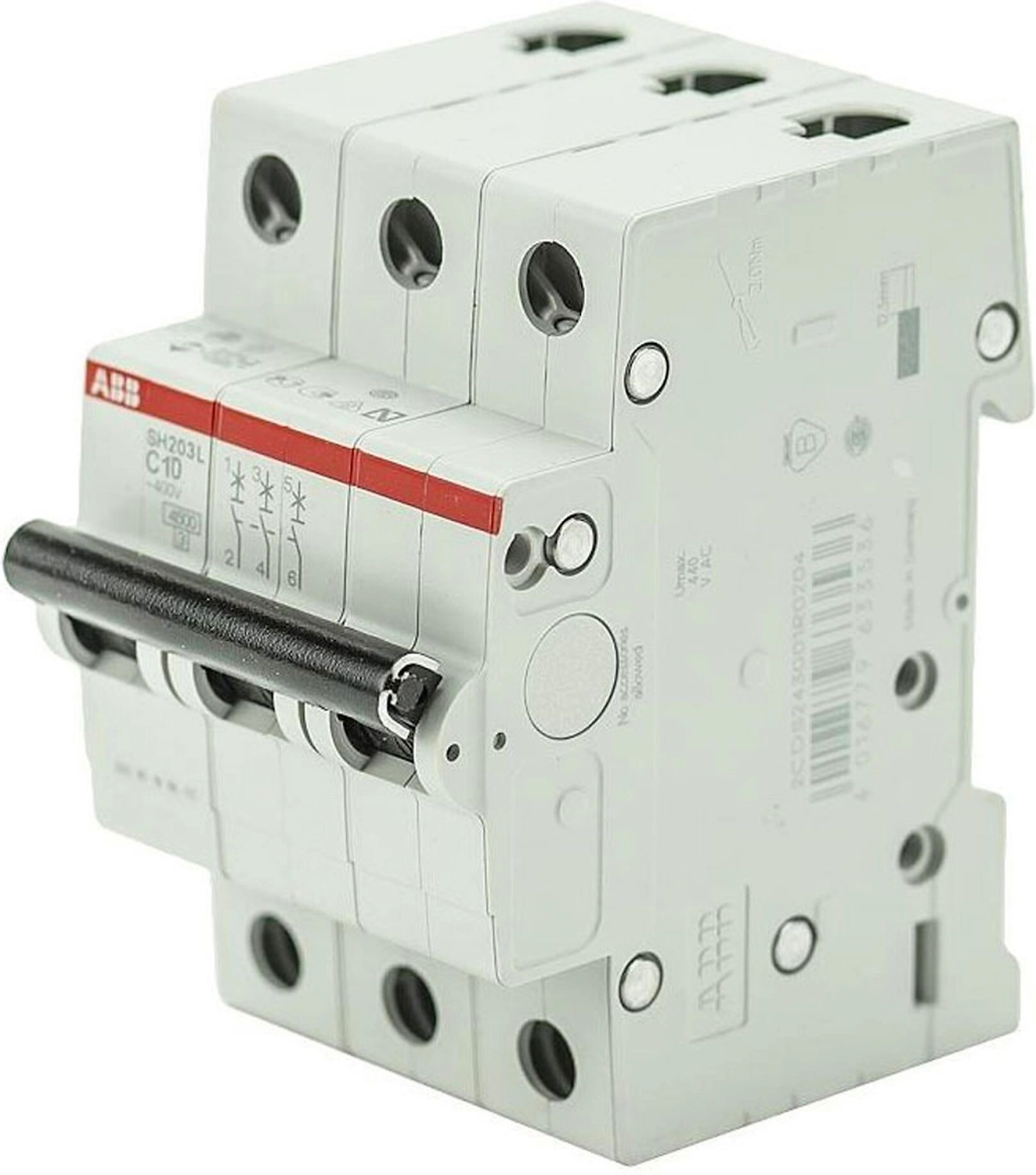 Автоматический выключатель ABB SH203 3Р С10А 6кА