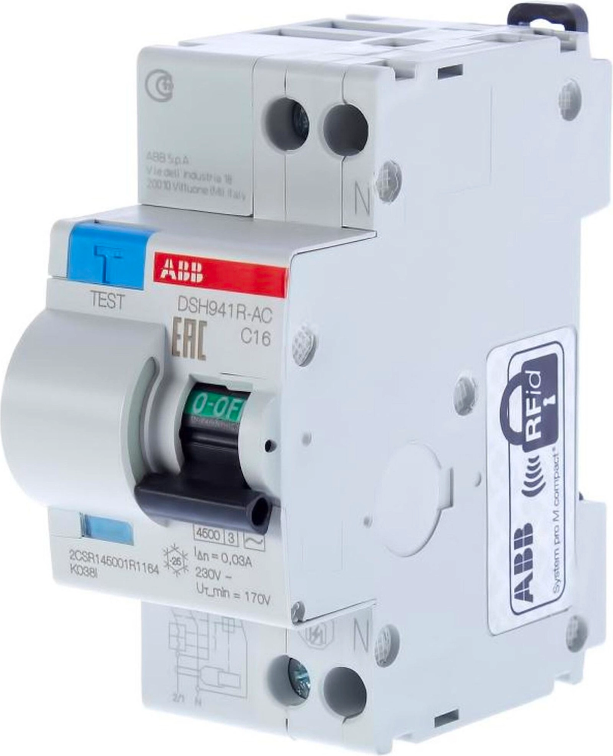Дифференциальный выключатель ABB ELCDSH941R 2 Р C 16 А 30 мА
