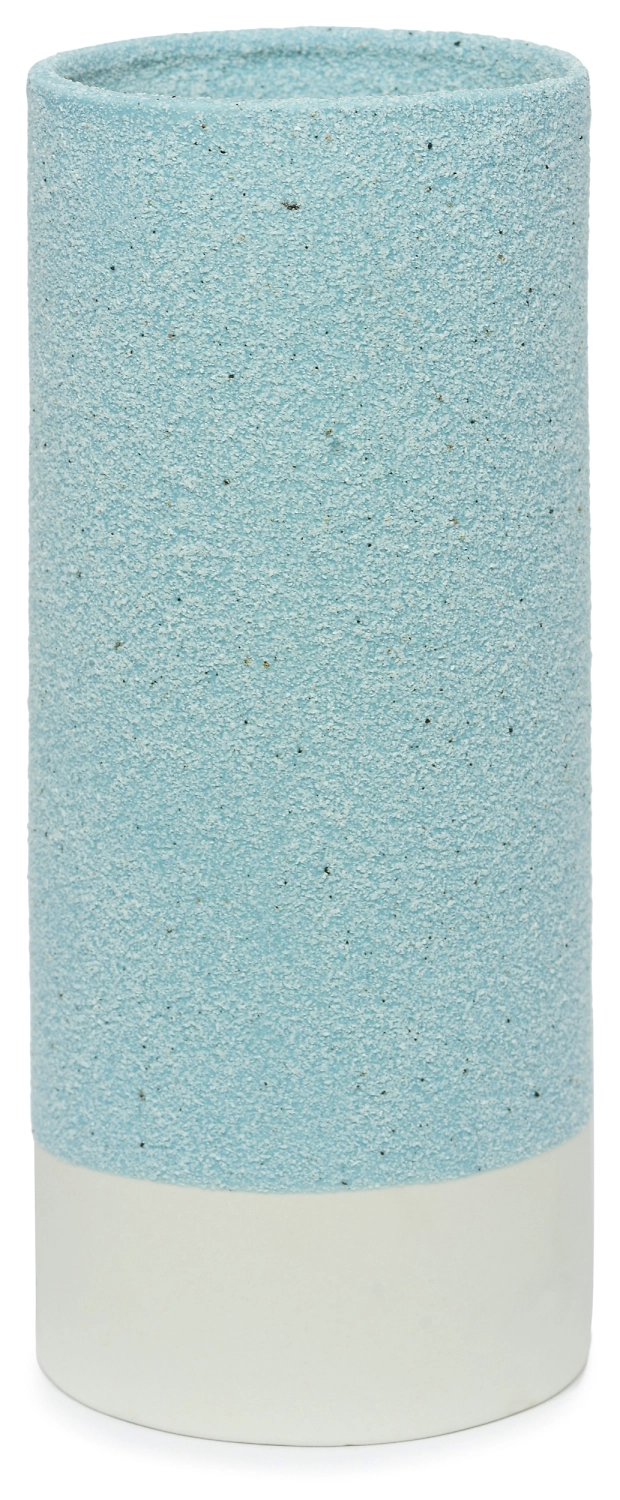 Ваза керамическая синяя 10х25 см