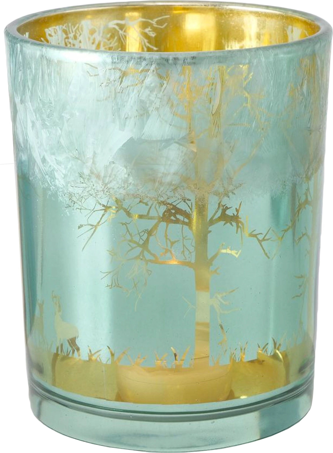 Подсвечник LEANOS стеклянный 12 см в ассортименте