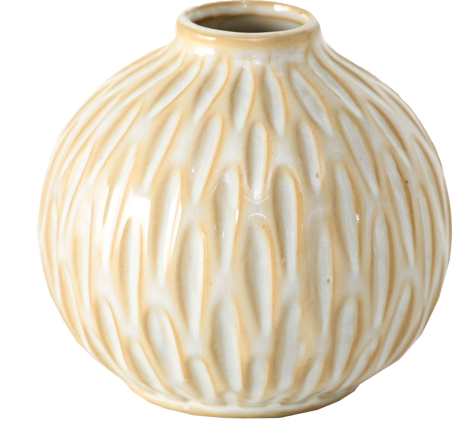 Ваза фарфоровая ZaLina кремовая 9х10 см