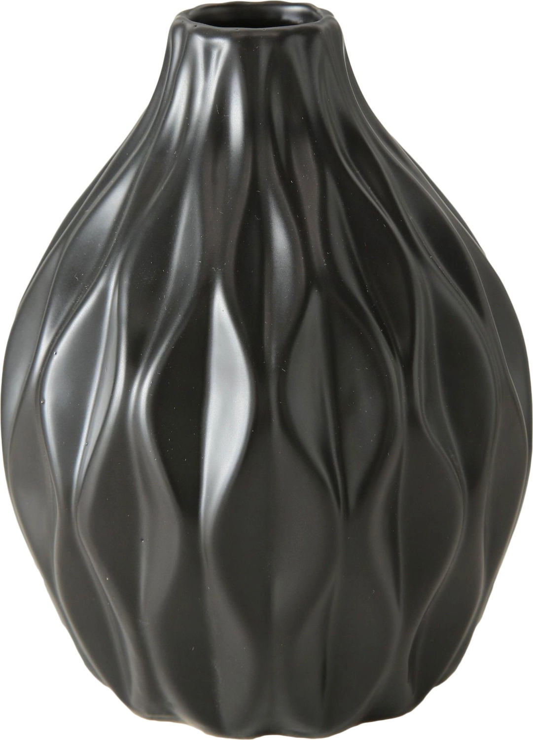Ваза фарфоровая ZaLina черная 12х15 см