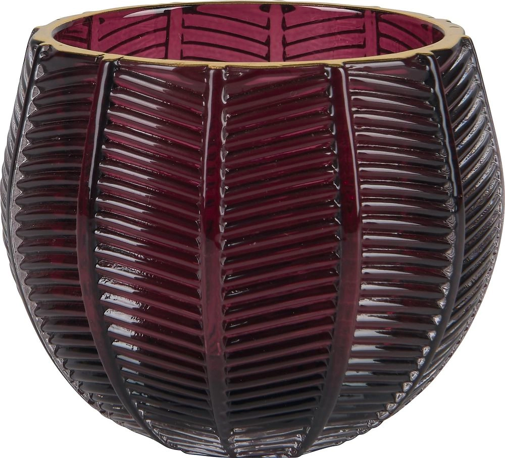 Подсвечник для чайных свеч лиловый 9x8 см