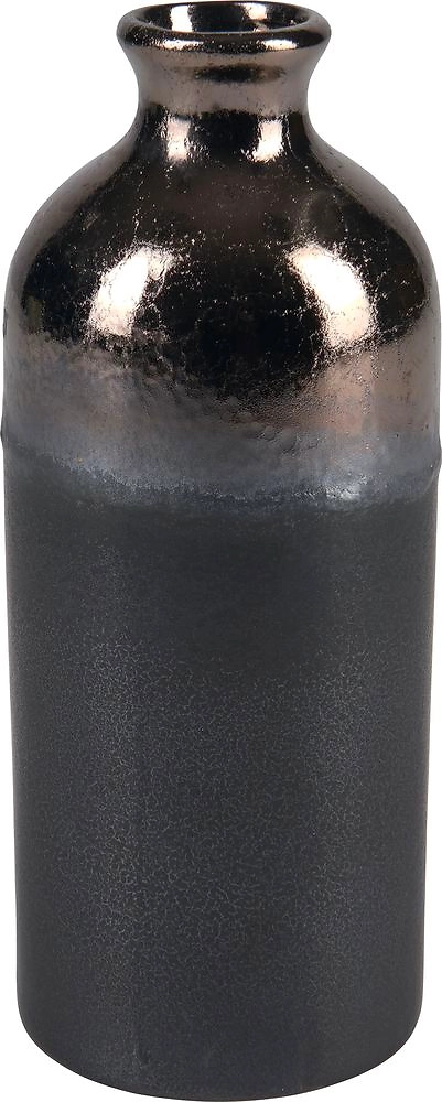 Ваза керамическая черная 7,6x19,5 см