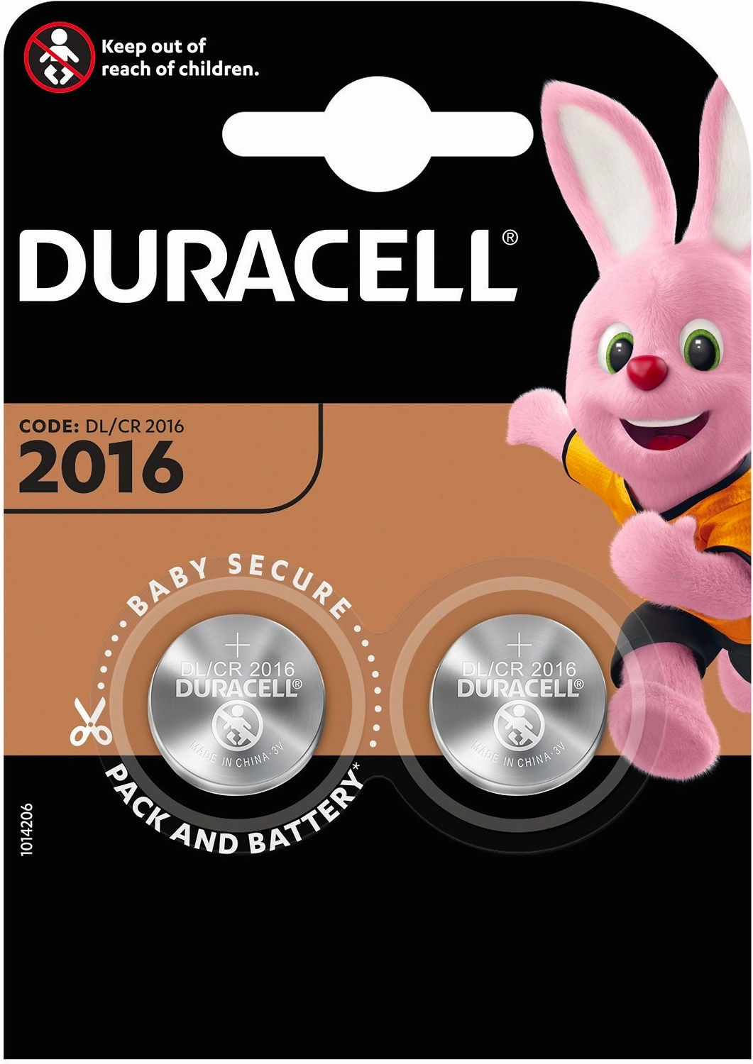 Набор батареек Duracell Specialty CR2016 2 шт