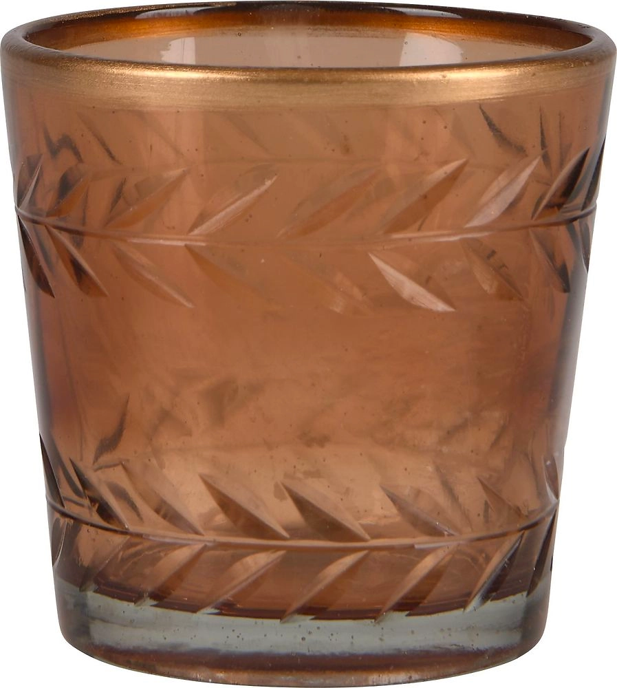 Подсвечник для чайных свеч коричневый 35x6,35 см