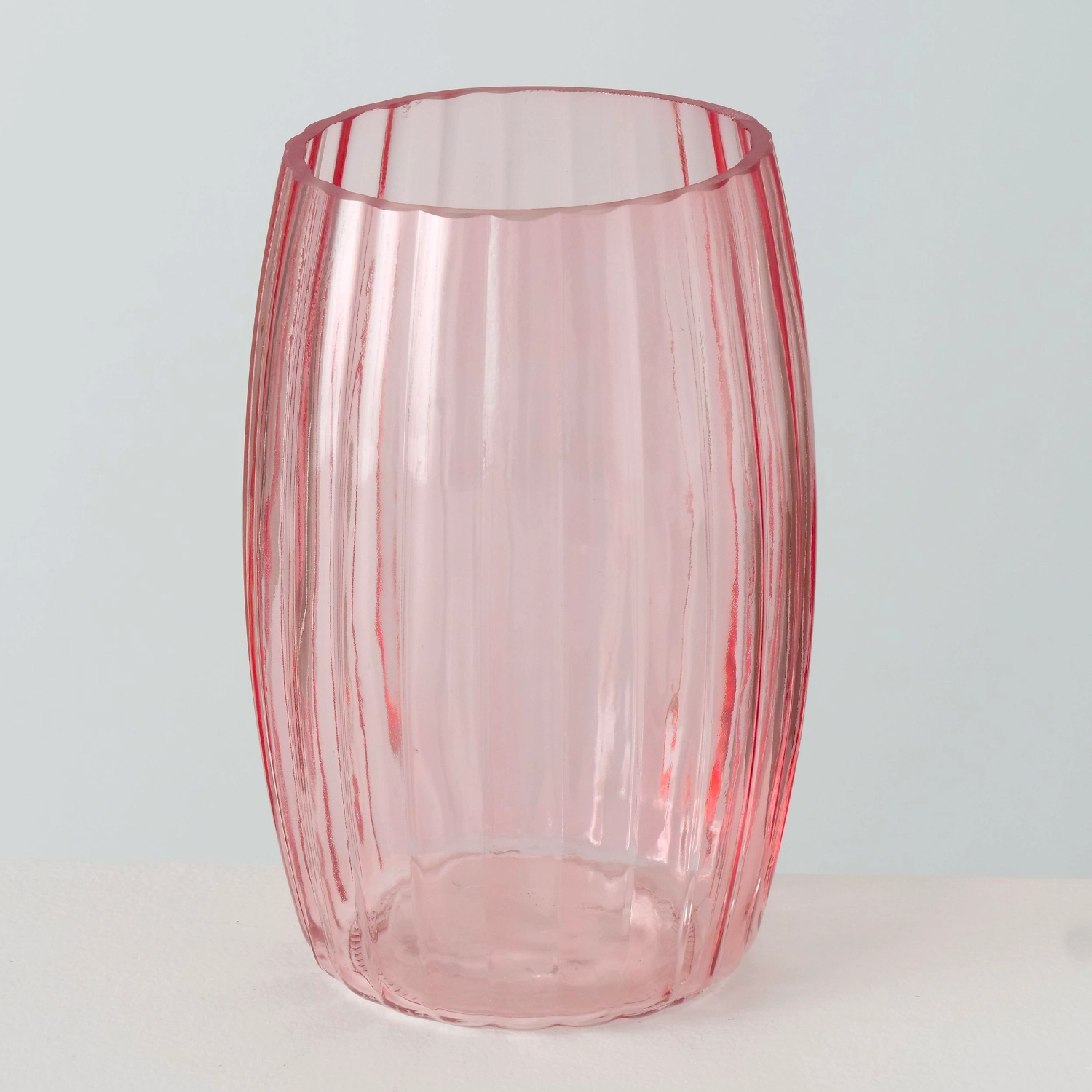 Ваза стеклянная MALINIA микс H19 см