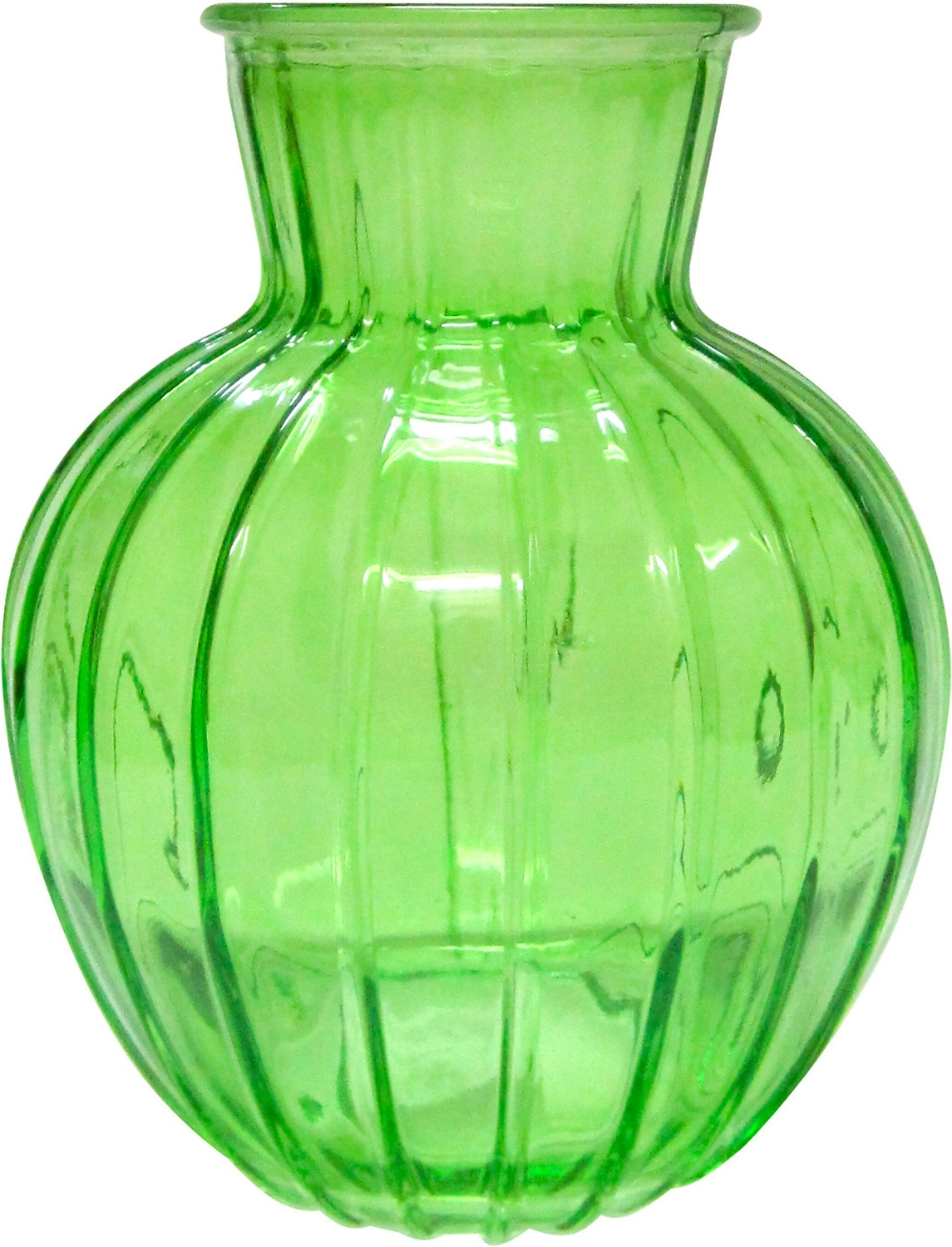 Ваза NiNaGlass Белла стеклянная зеленая 90x195 см