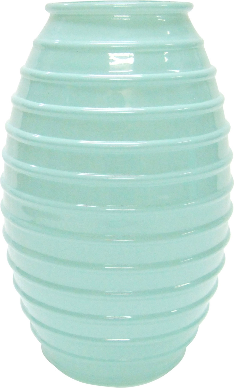 Ваза стеклянная Лайт мята 7,4х19,5 см
