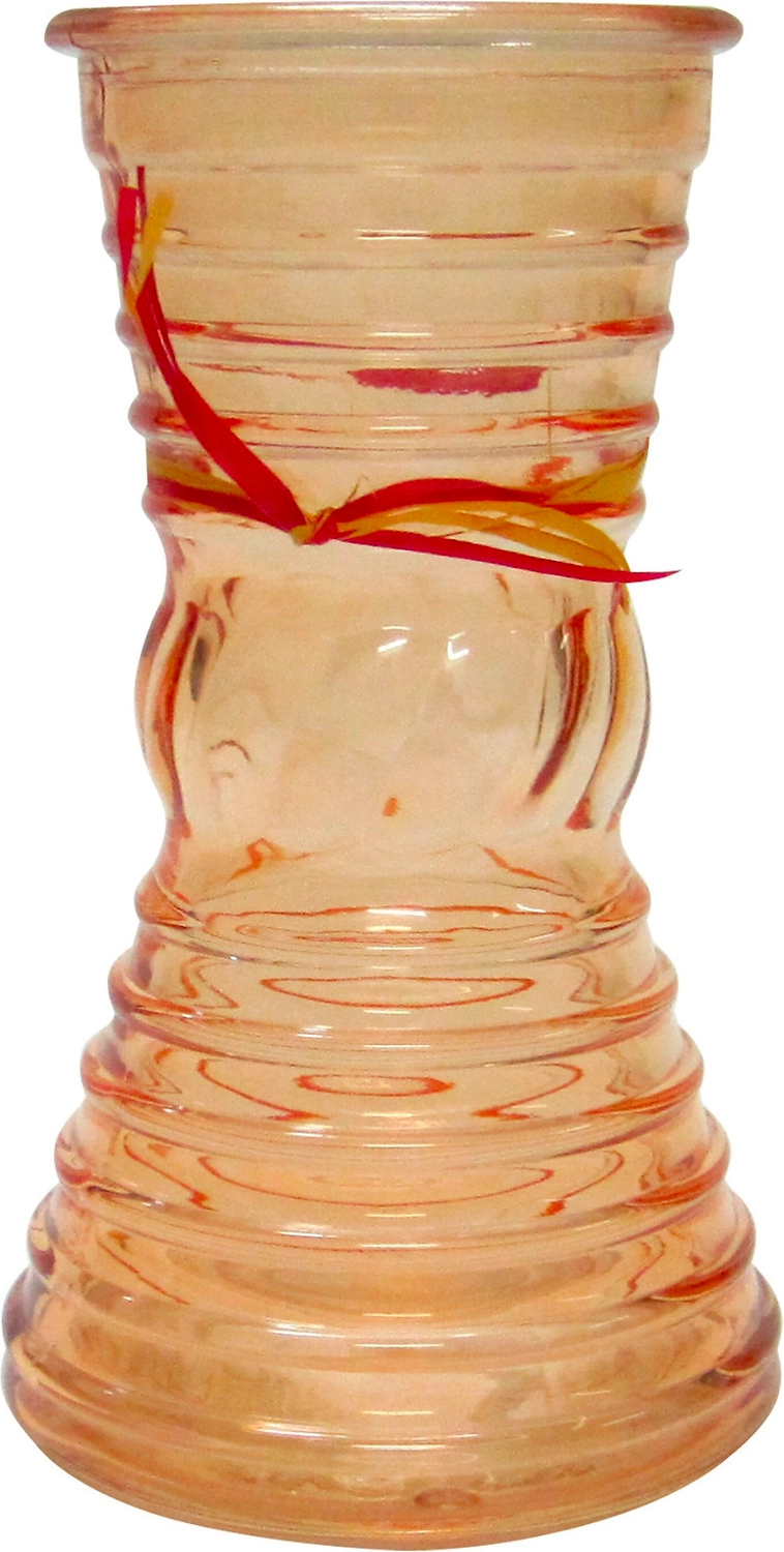 Ваза стеклянная Грейси оранжевая 9х19 см