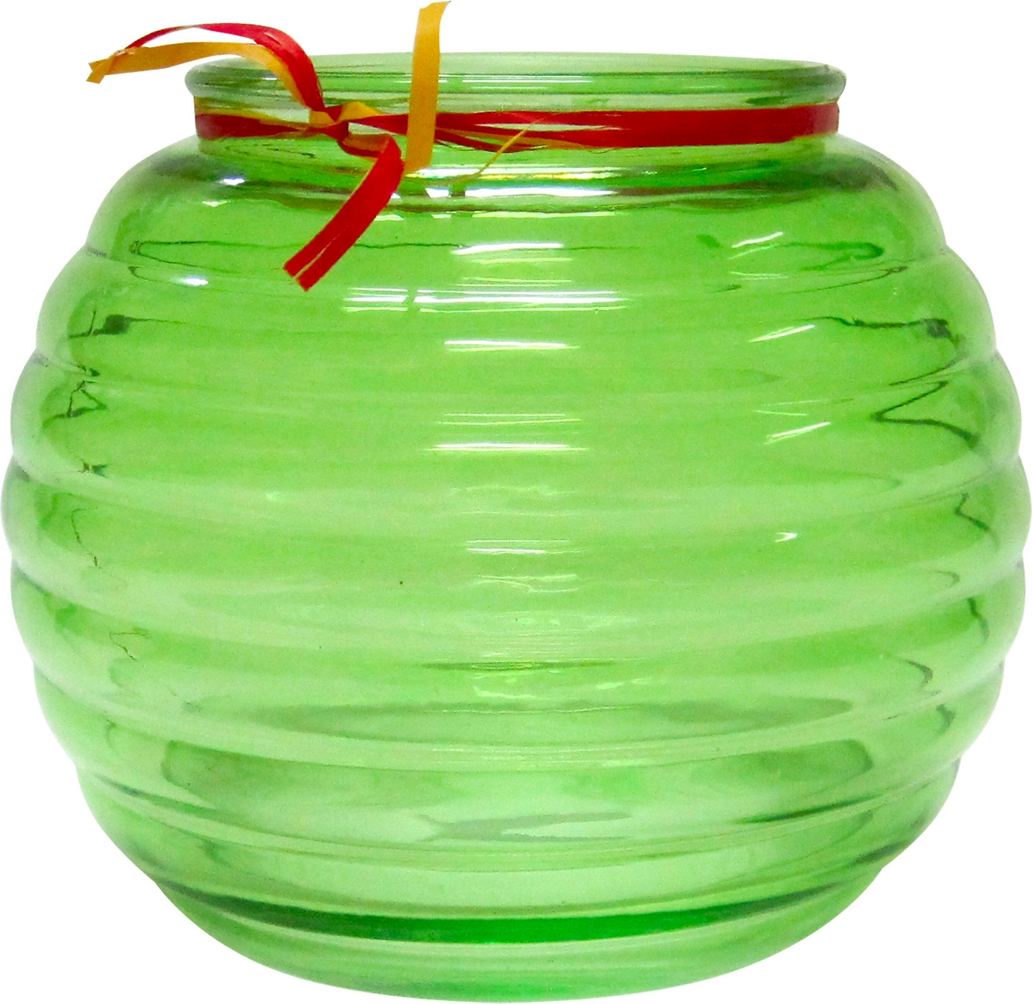 Ваза стекляннная Зара зеленая 10х13 см