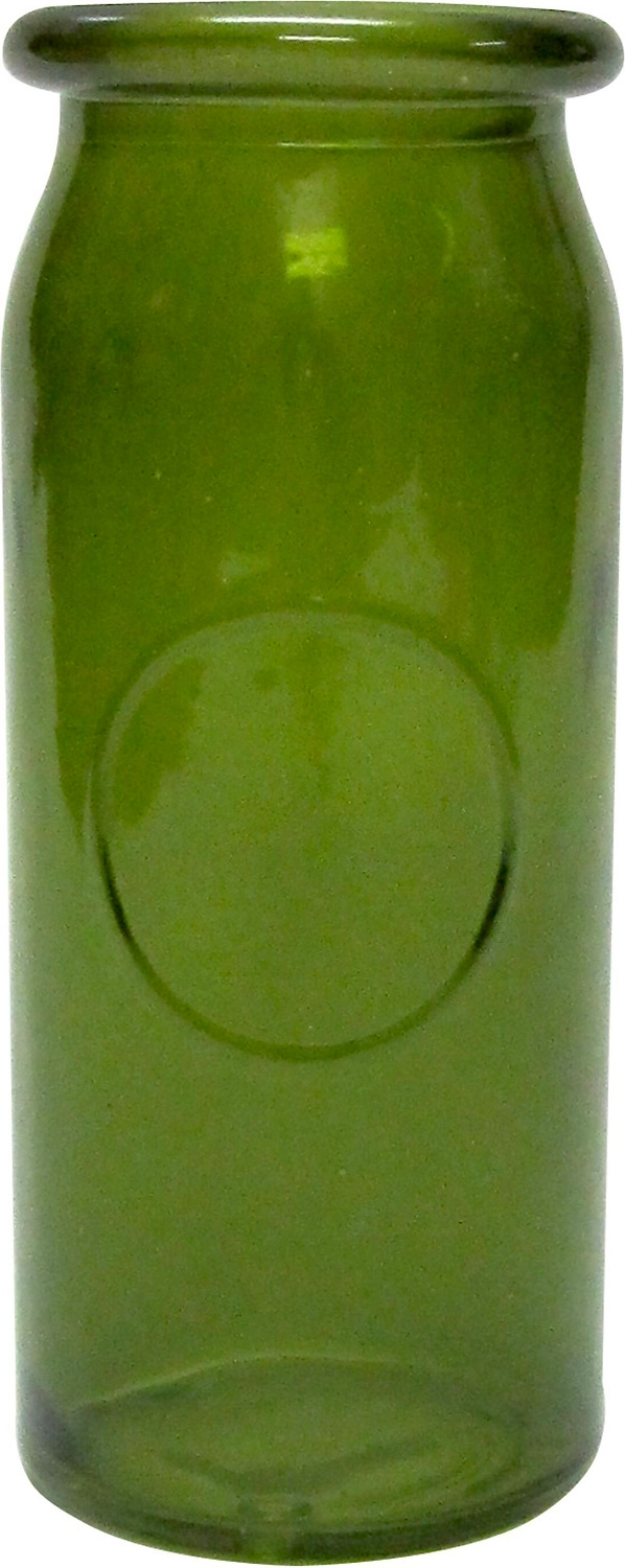 Ваза стеклянная Эден олива 7,5х18 см