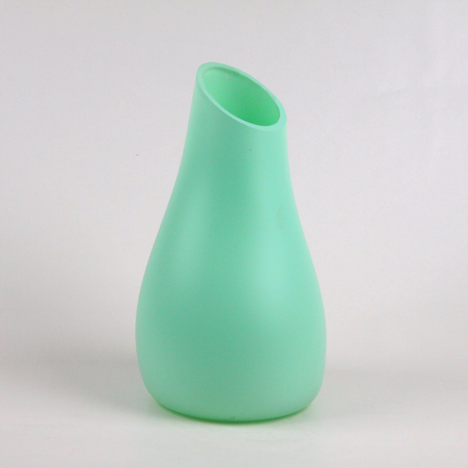 Ваза стеклянная Либеро №3 мята 20х20 см