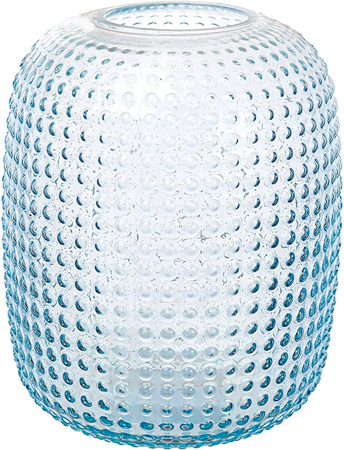 Ваза стеклянная DecoLine Норвегия голубая 16х19,5 cм