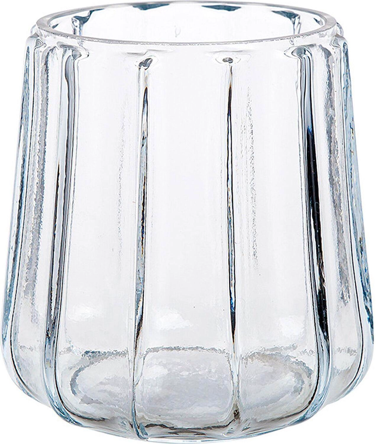 Ваза стеклянная DecoLine Бриолет прозрачная 14x14 cм