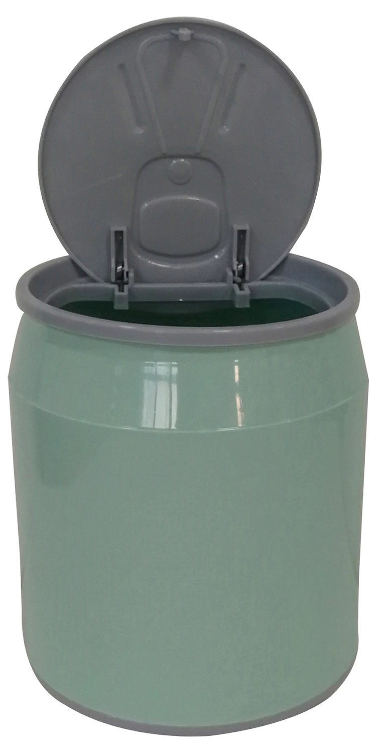 Мусорная корзина 6 л пластик зеленая