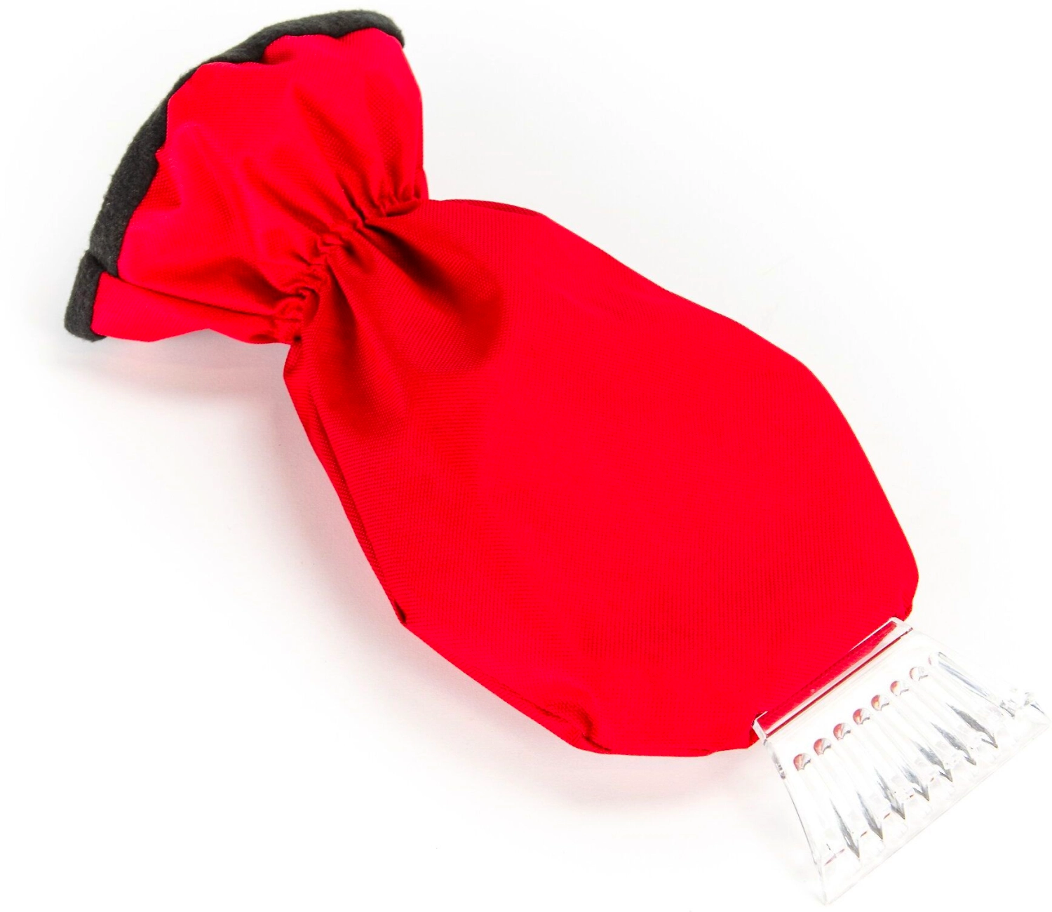 Скребок для льда с варежкой 225012 красный