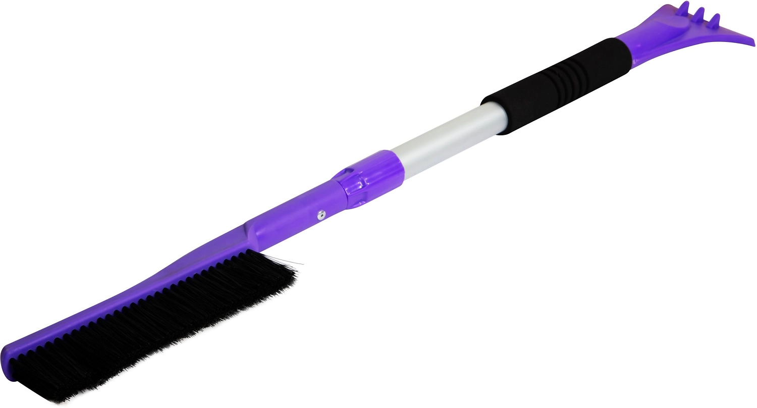 Щетка-скребок для снега и льда телескопическая 82(107) см