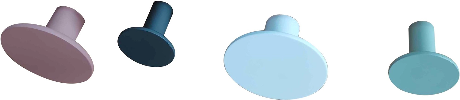 Набор настенных крючков OBI 4 шт разноцветные