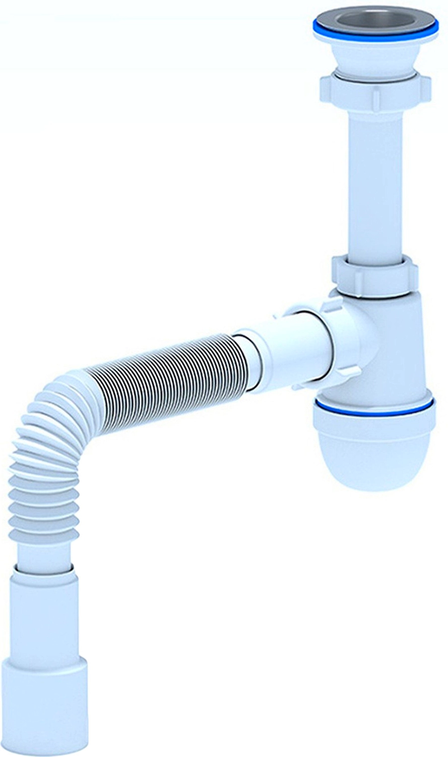 Сифон для раковины/мойки АНИ Пласт 1 1/2" 40 мм с гибким отводом