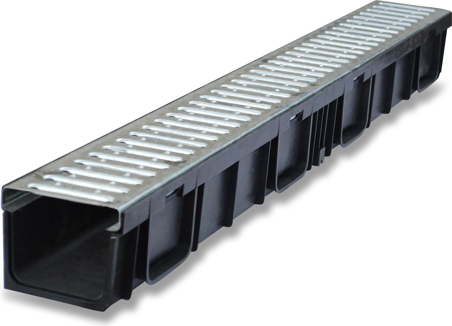 Лоток для дождеприемника Gidrolica Light 1000x116 мм с решеткой 