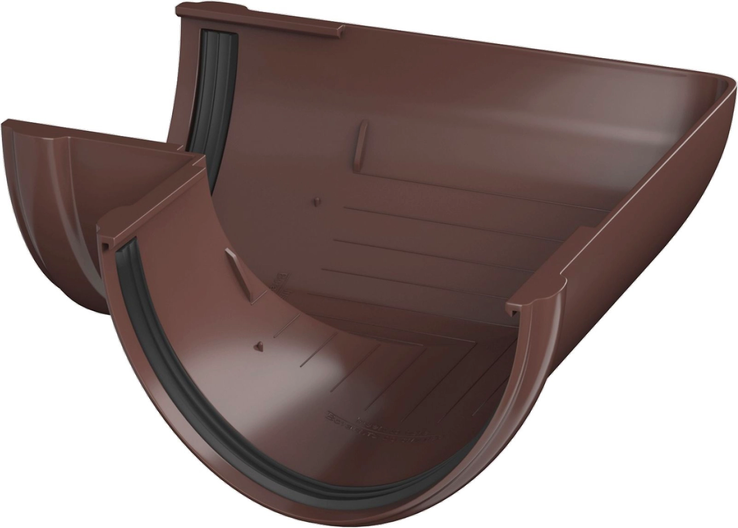 Угол желоба ТЕХНОНИКОЛЬ Architect RAL 8012 d125/82 мм