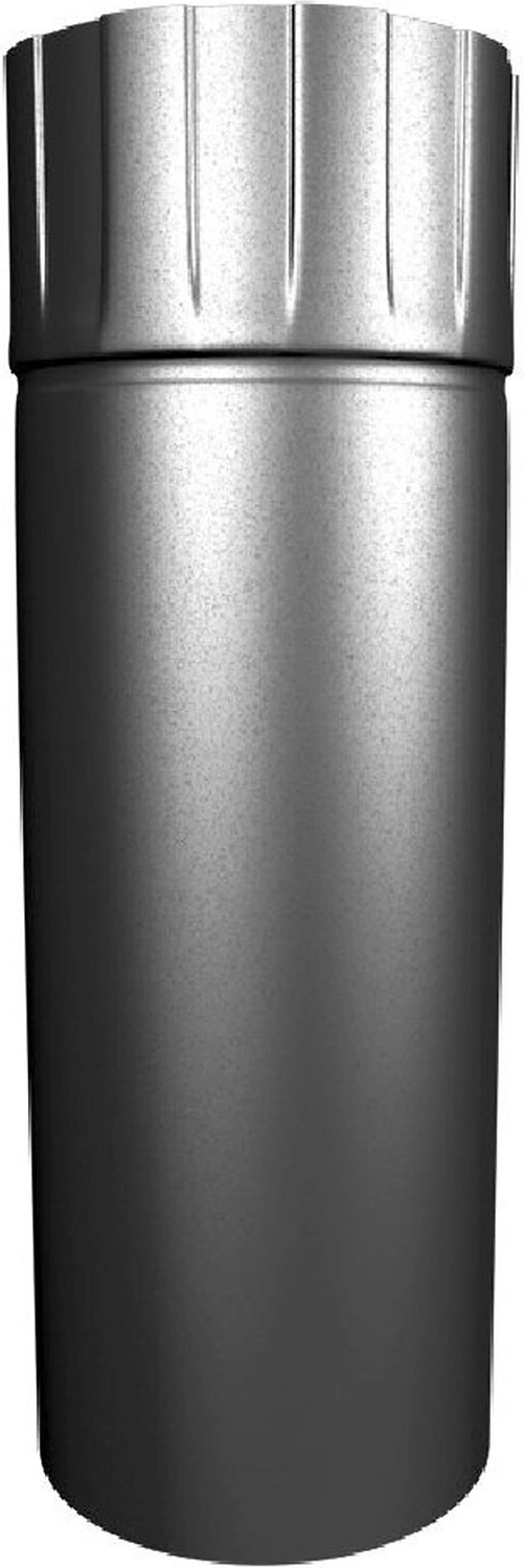 Труба водосточная Таврос RAL 9007 d92 мм 3 м