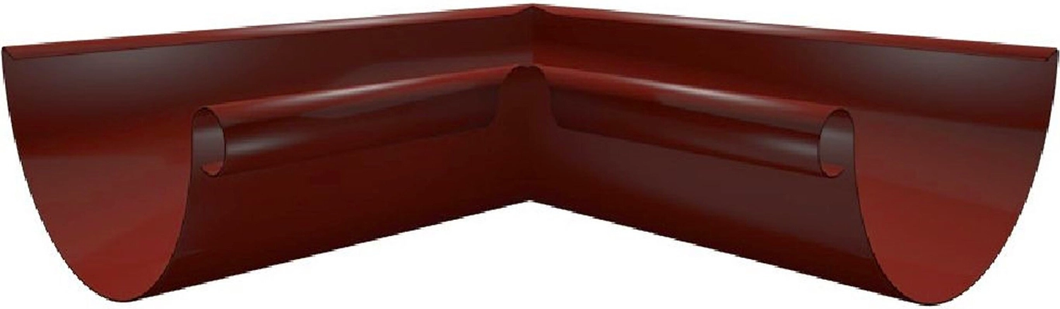 Угол желоба внутренний Таврос RAL 3005 d92 мм 0,32 м