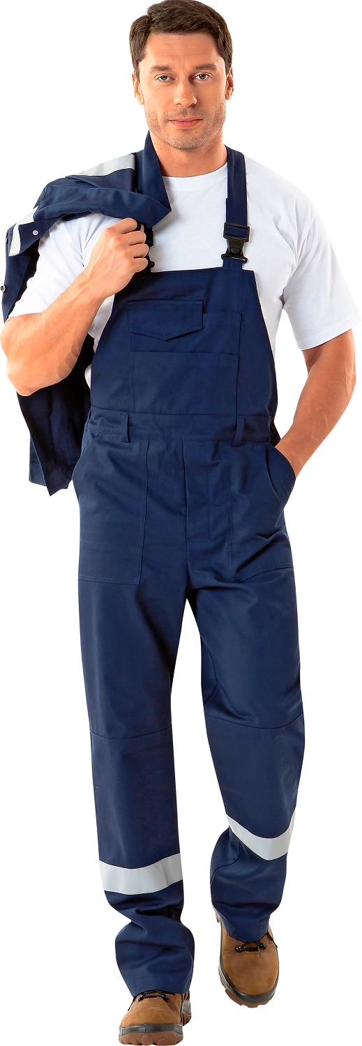 Защитный полукомбинезон БАЛТИКА-1 хлопок 56-58 164 см темно-синий