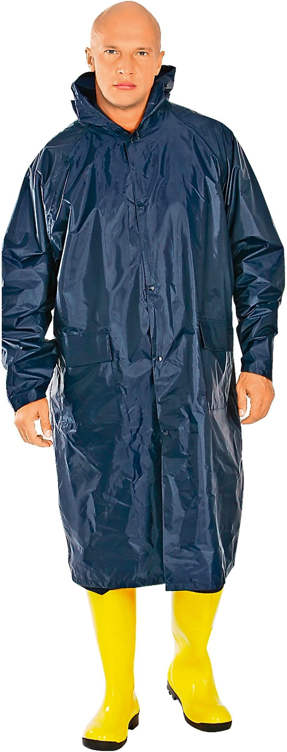 Дождевик-плащ полиэфир XXXL 188 см синий