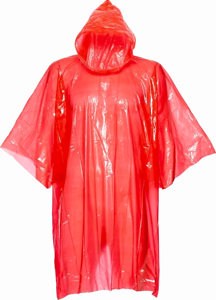 Дождевик-плащ 100 см красный