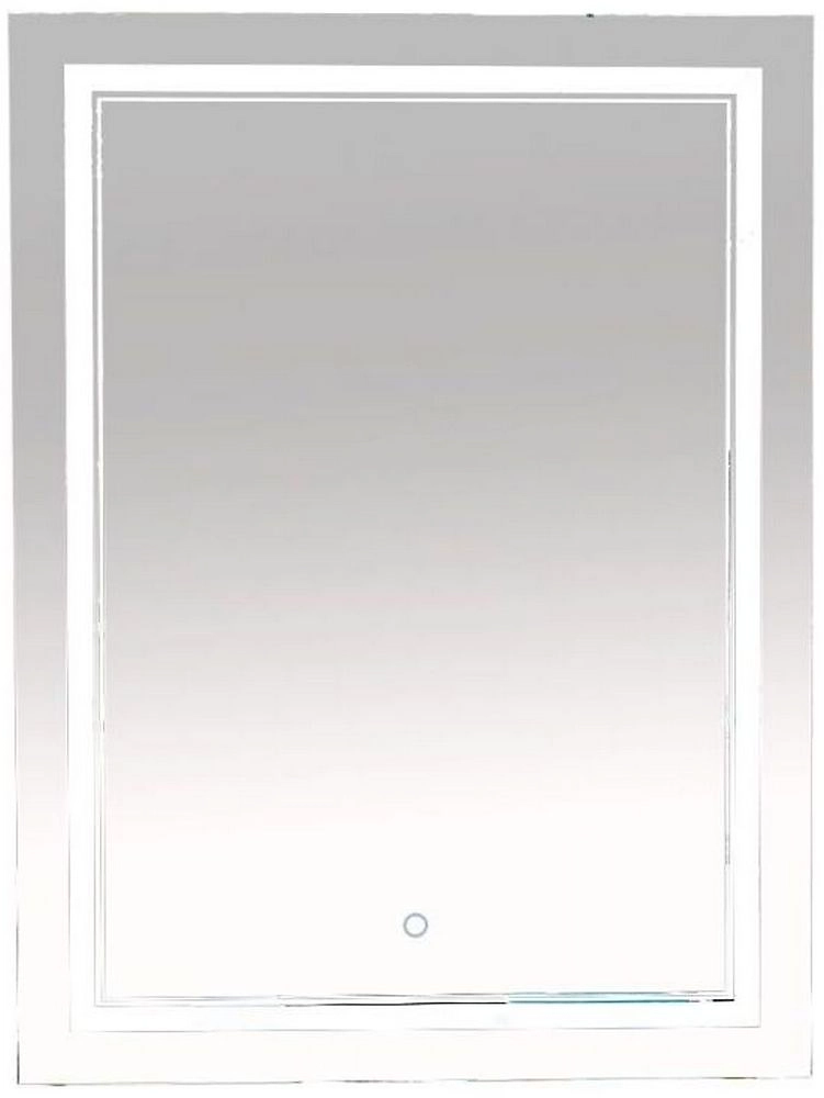 Зеркало для ванной MISTY Неон П-НЕО060080-2ПР с подсветкой белое 80х60 см