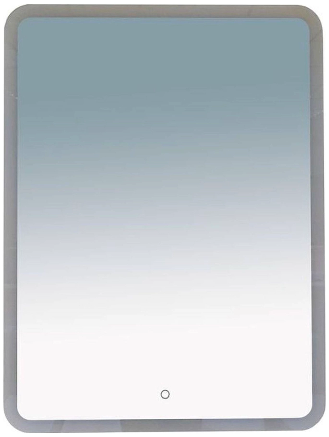 Зеркало для ванной MISTY Неон П-НЕО060080-3ПРСНЗКУ с подсветкой белое 80х60 см