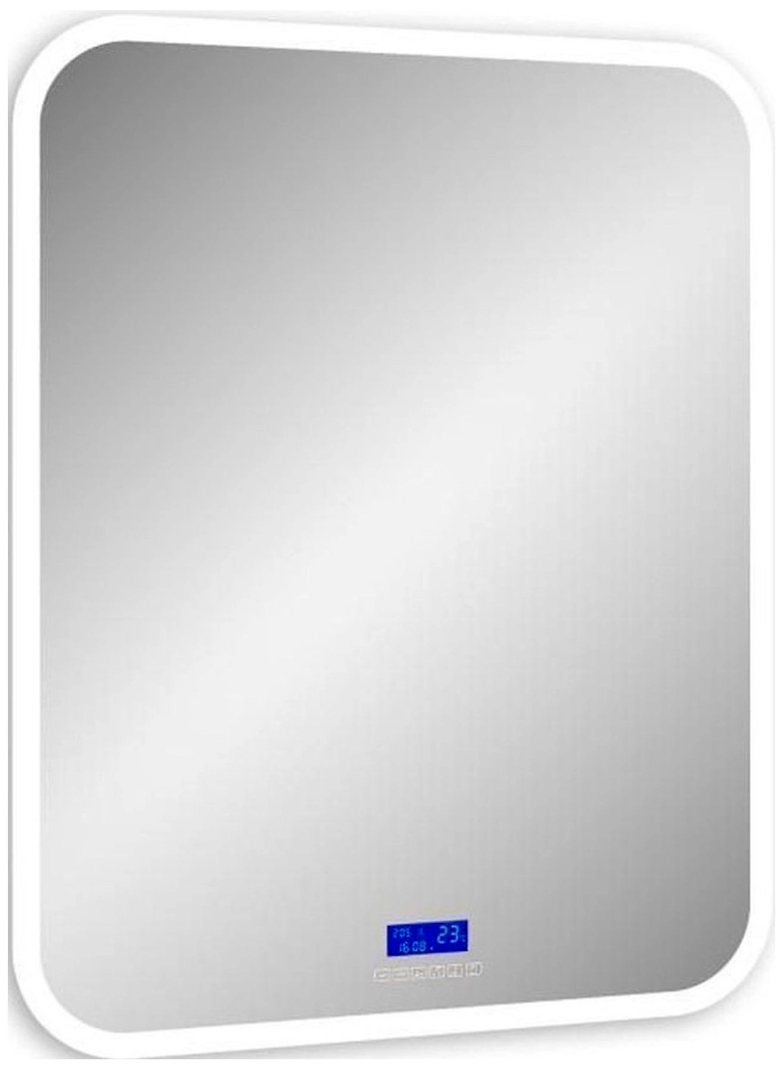 Зеркало для ванной MISTY Стайл 90х70 см с подсветкой белое