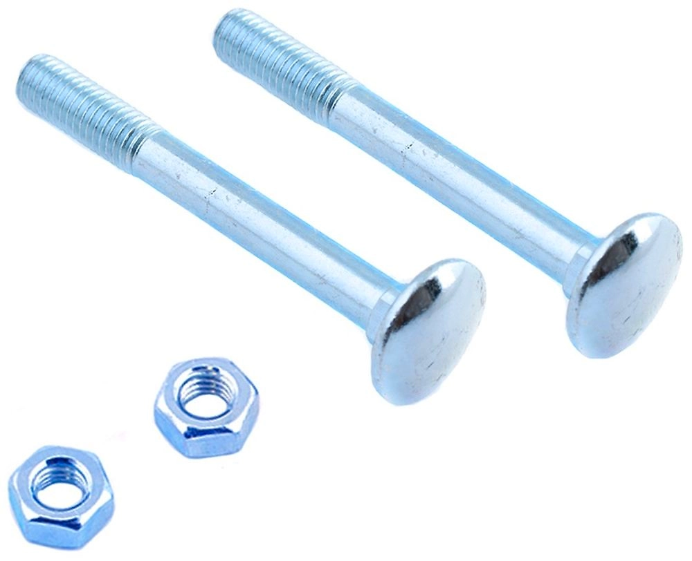 Болт Стройбат мебельный DIN603 оцинкованный 10 х 40 с гайкой 2 штуки