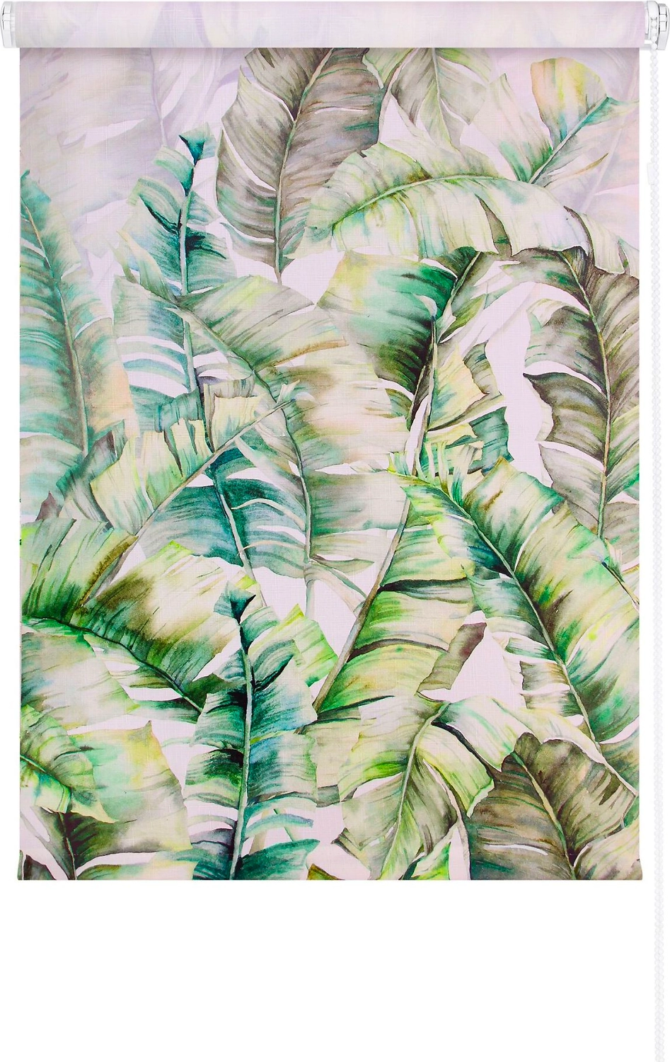 Рулонные шторы Legrand Джунгли 58082890 60х170 см бело-зеленые
