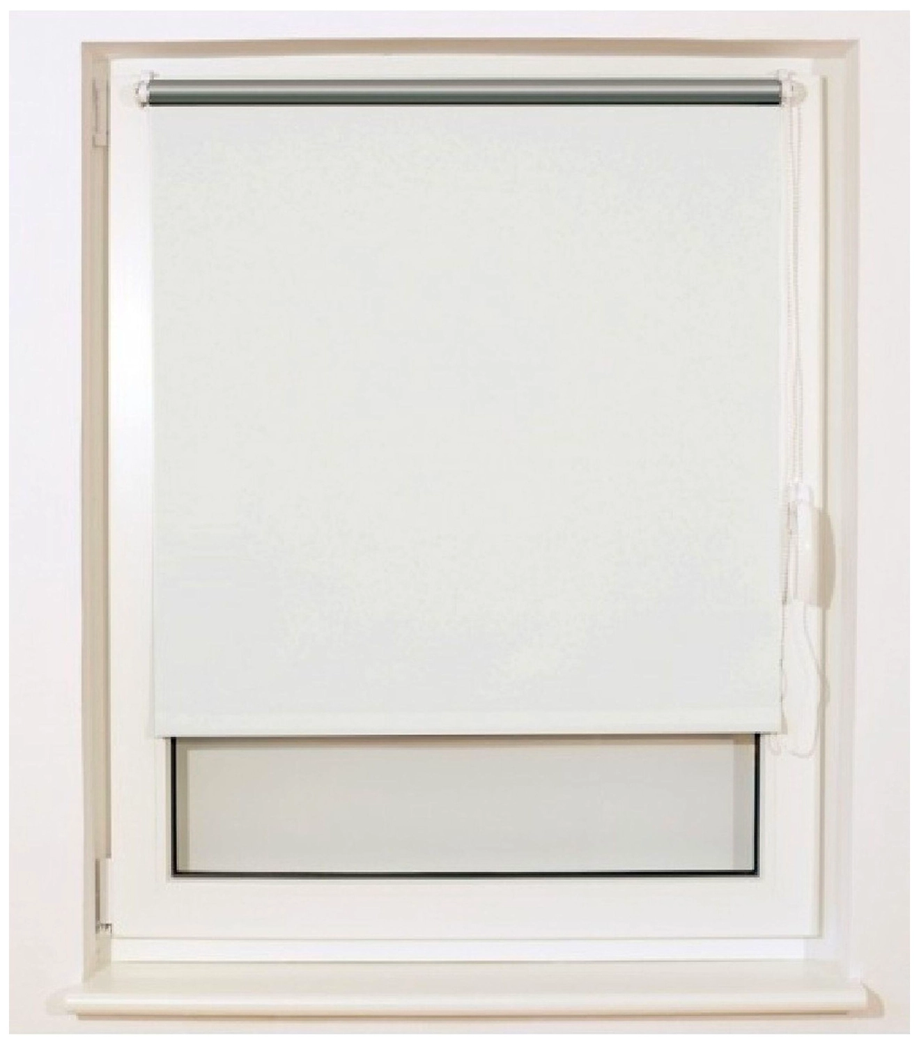 Рулонные шторы Markisol D полиэстер 120х175 см белые серебро