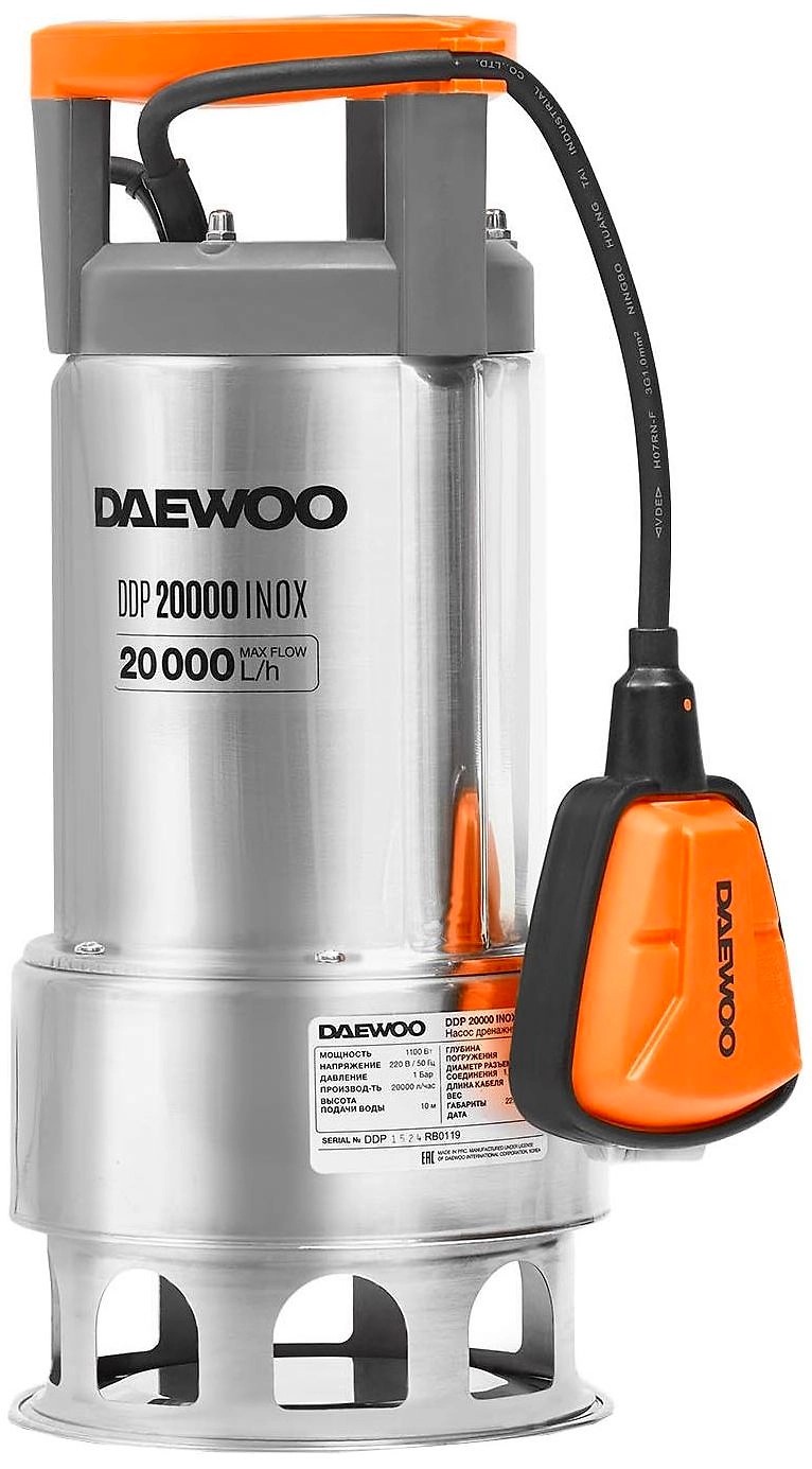 Погружной насос дренажный DAEWOO Ddp