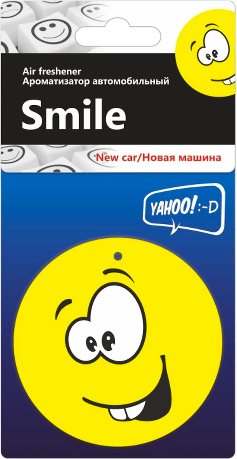 Ароматизатор автомобильный подвесной FreshCO Smile new car