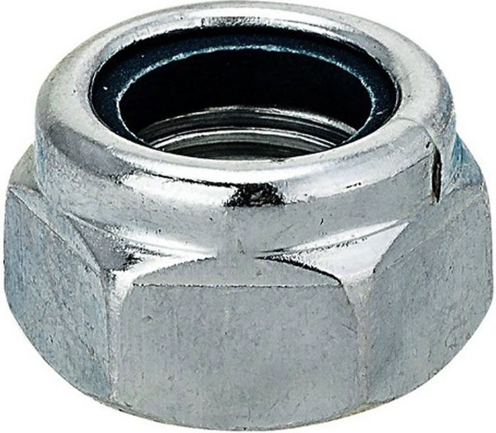 Гайка DIN 985 Стройбат с нейлоновой вставкой М6 14 шт