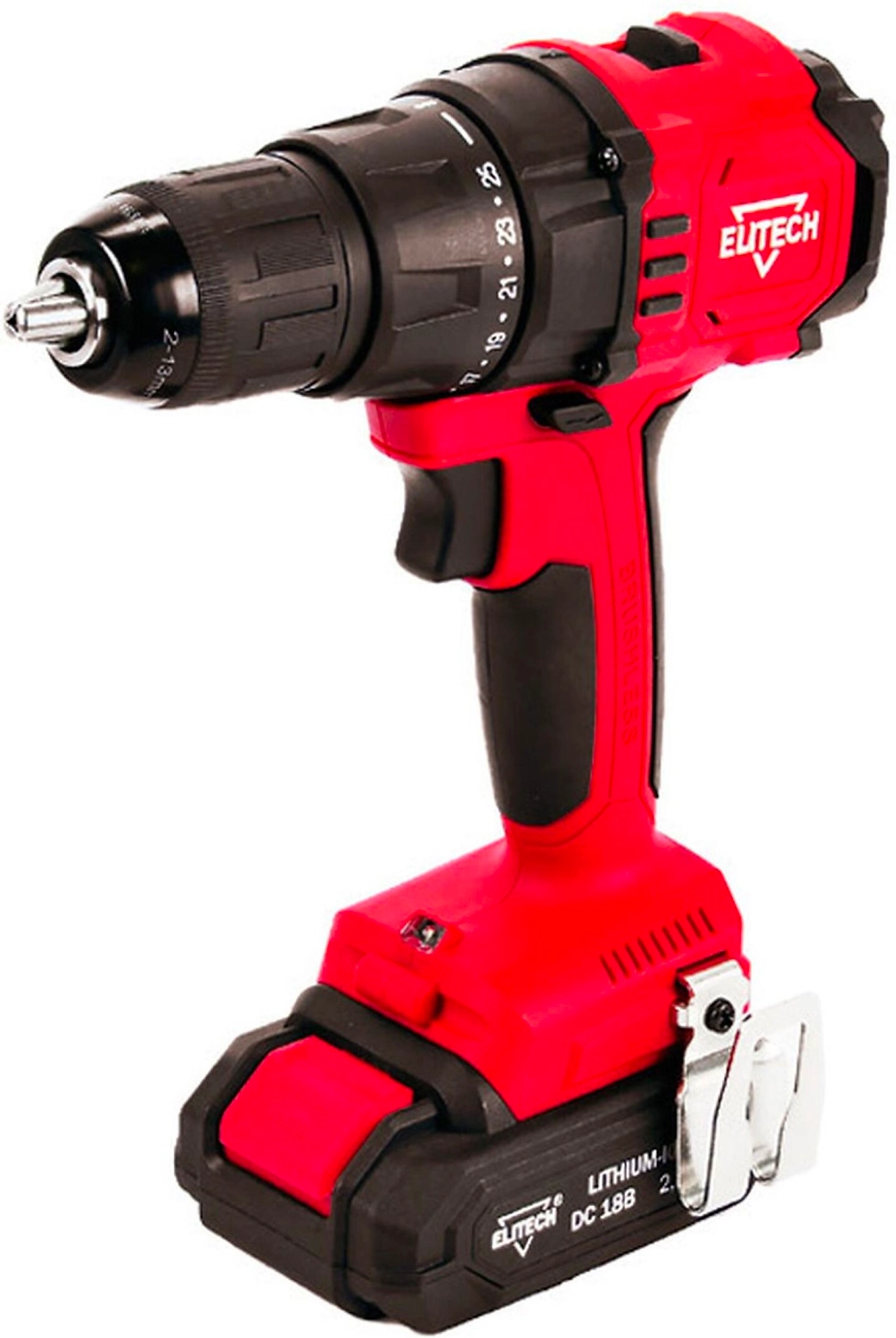 Дрель-шуруповерт ELITECH ДА 18БЛ2 без АКБ и ЗУ (198042)