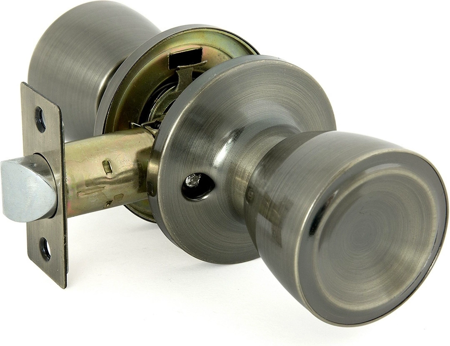 Дверная ручка для межкомнатной двери ФАБРИКА ЗАМКОВ FZ 7072E AB PS бронза