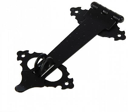 Задвижка накладная фигурная НН-200х110 пл.ригель, накидная накладка, ( 1 шт )